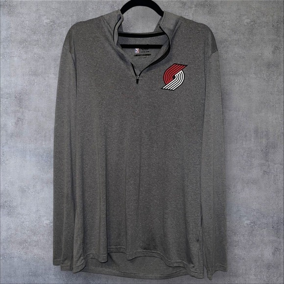 NBA - blazers 1/4 zip pull over - Picture 1 of 4